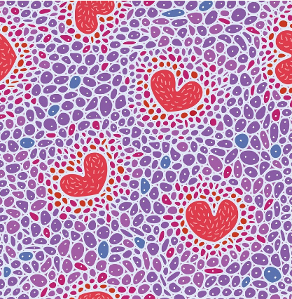 heart cells graphic